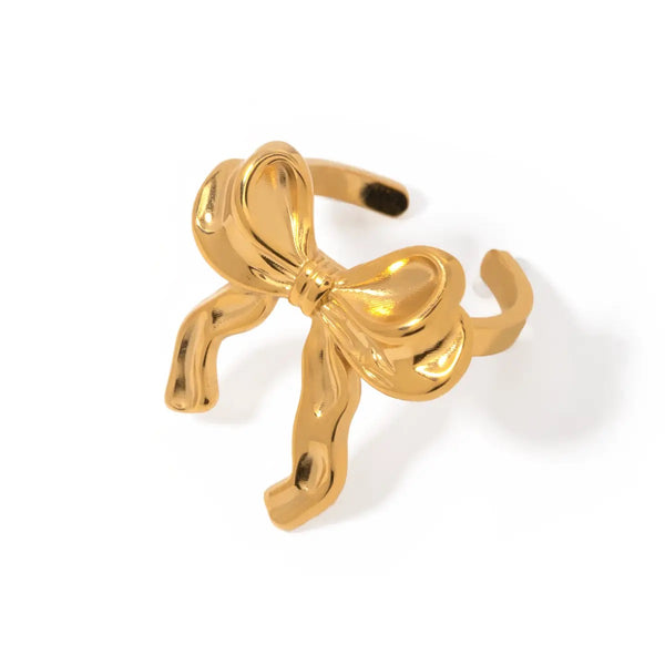 Gold Bow Ring