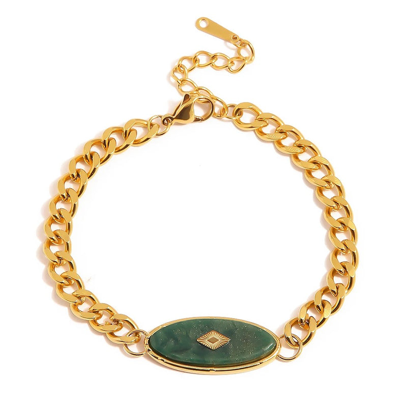 Jade Cuban Bracelet