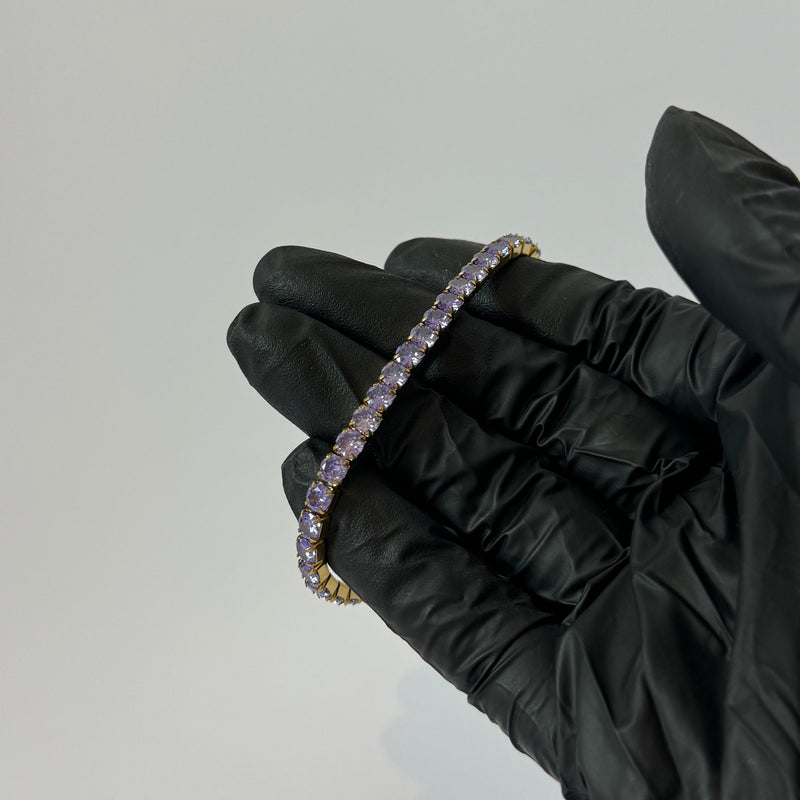 Purple Tennis Bracelet