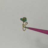 Green Crystal Nose Cuff