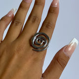 Silver Spiral Ring