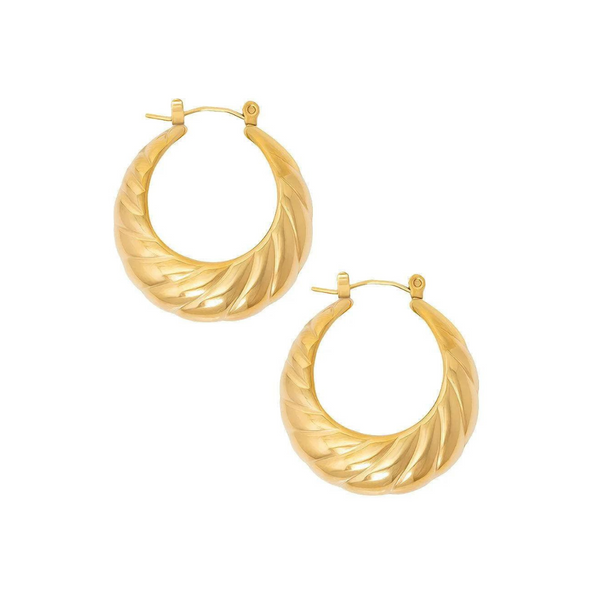 Maribel Gold Hoops