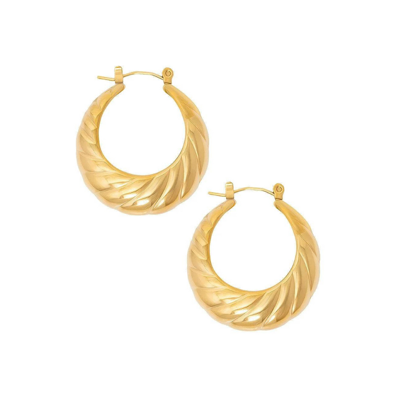 Maribel Gold Hoops