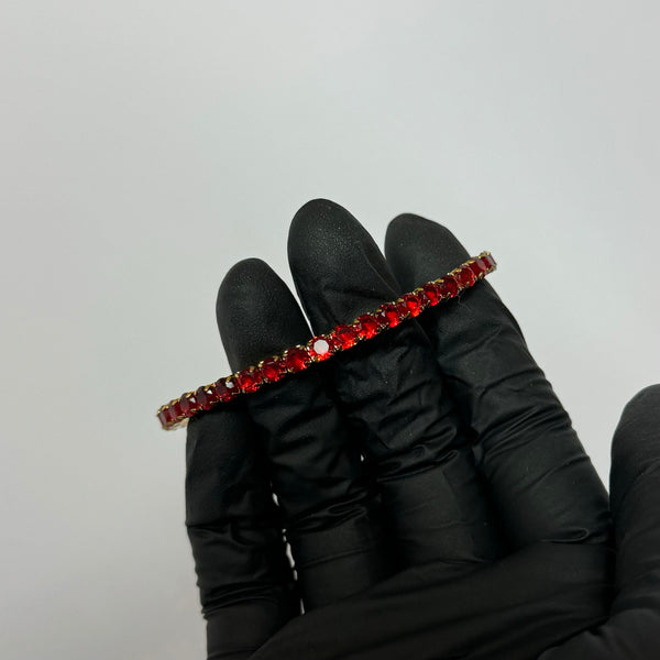 Red Tennis Bracelet