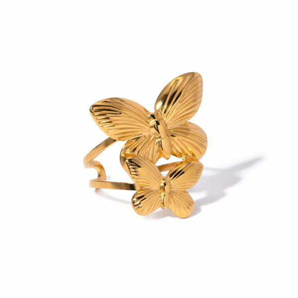 Twin Butterfly Ring