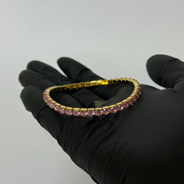 Pink Tennis Bracelet