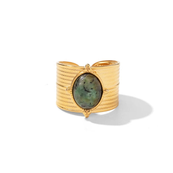 Green Stone Ring