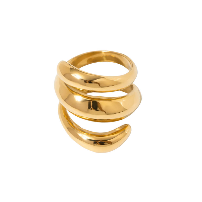 Gold Spiral Ring