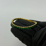 Green Tennis Bracelet