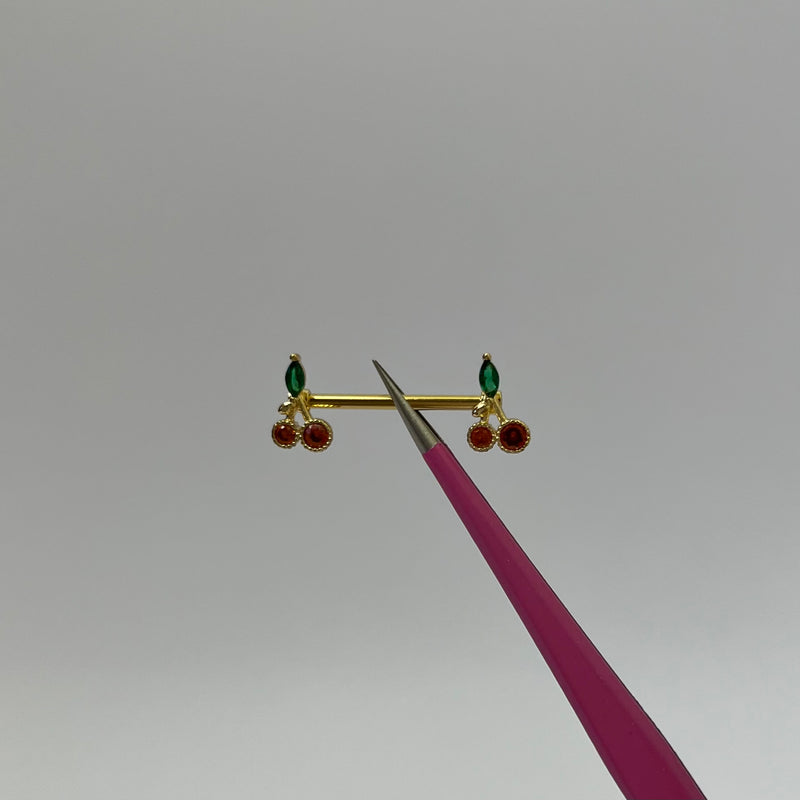 Cherry online nipple rings