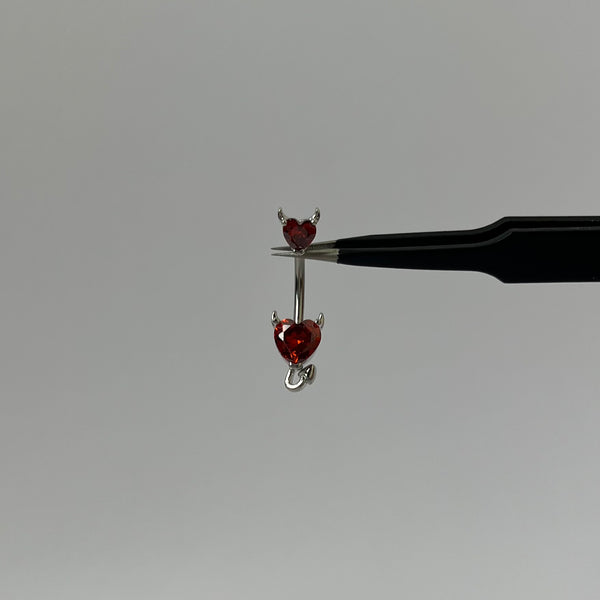 Red Devil Belly Bar - Silver