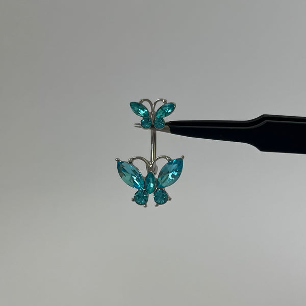 Blue Butterfly Belly Bar