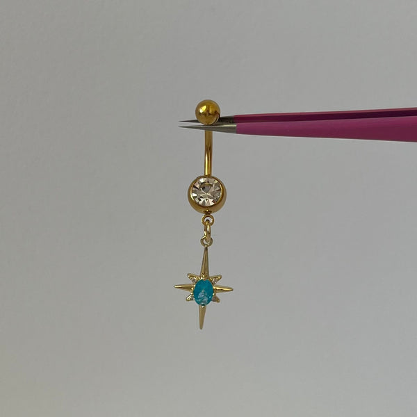 Blue Shooting Star Belly Bar