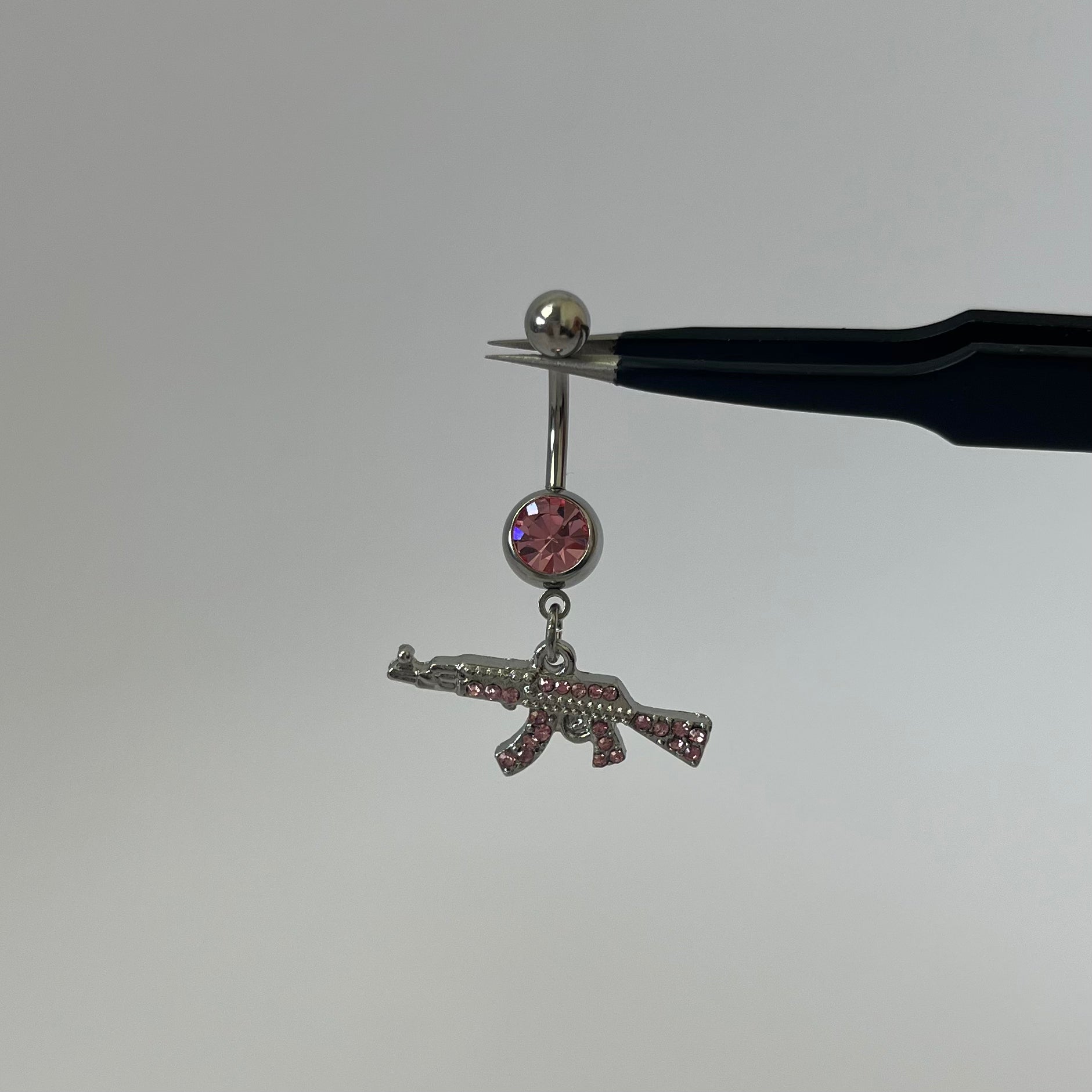 Diamante belly bar clearance