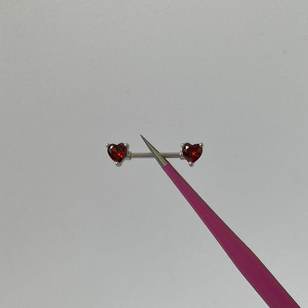 Red Love Nipple Bars