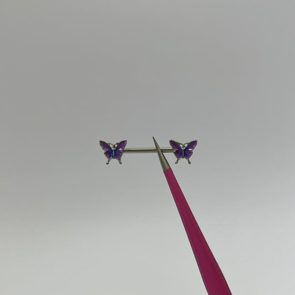 Purple Butterfly Nipple Bars